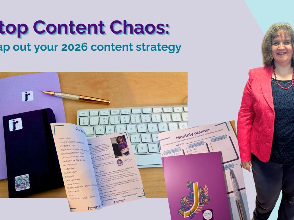 Stop content chaos - Jane Rogers content planning workshop