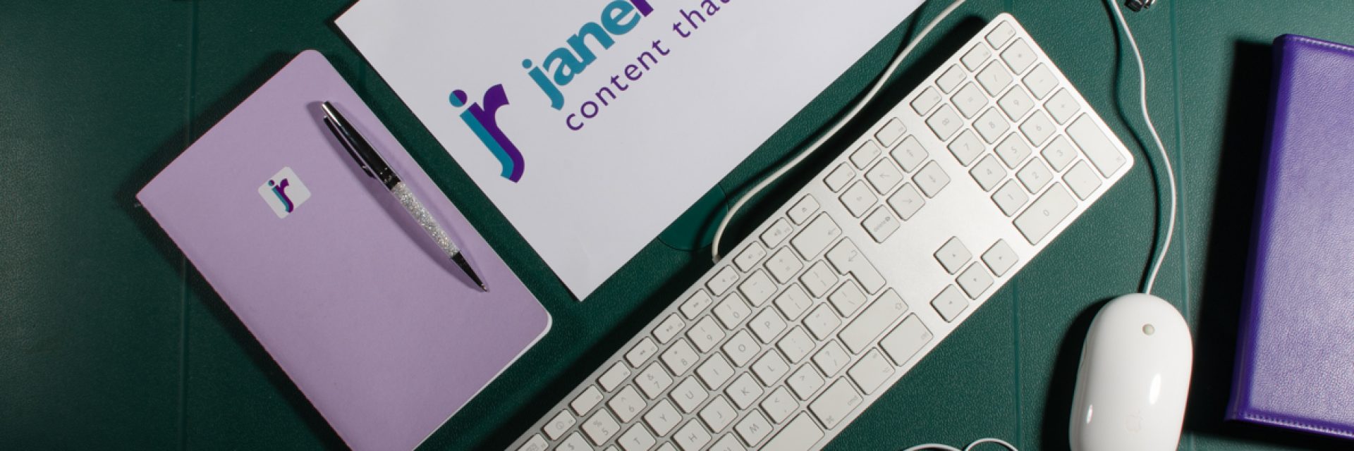 Jane Rogers PR logo & keyboard Jane Rogers PR logo & keyboard